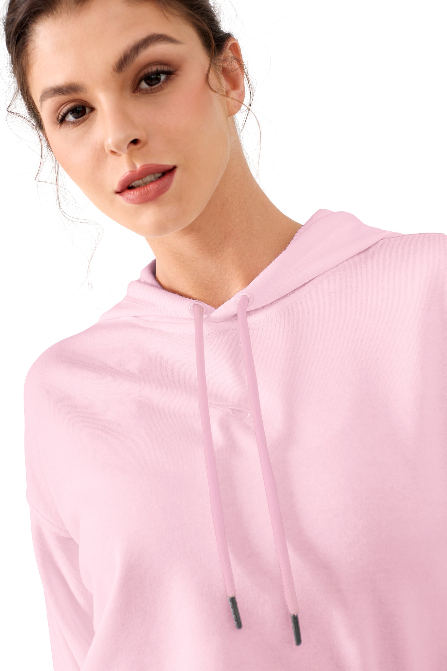 Cropped Hoodie Women Sweatshirt Oversize Long Sleeve Loose Crop Hoodies Ladies Drop Shoulder Pullover Casual Athletic