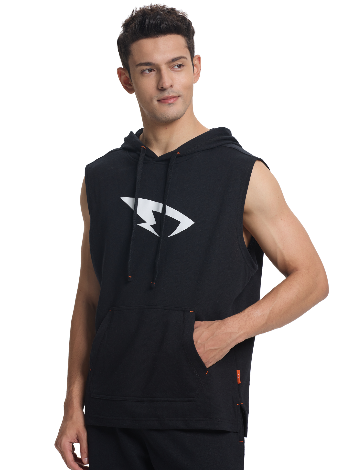 Men's Workout Hooded Tank Tops Sleeveless Boxing Hoodies Gym Muscle Cut Off T Shirts for Bodybuilding Athletic Training