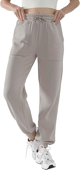 Baggy Sweatpants for Women High Waisted Soft Fleece Lining Sweatpants with Pockets Y2K Joggers Lounge Campus Outfits