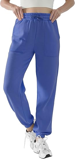 Baggy Sweatpants for Women High Waisted Soft Fleece Lining Sweatpants with Pockets Y2K Joggers Lounge Campus Outfits
