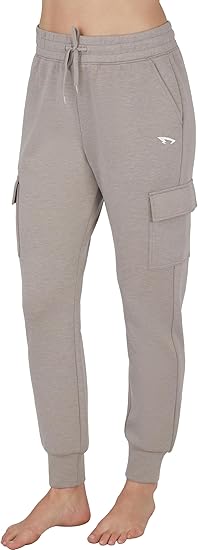 Women's Lightweight Joggers with Pockets, Soft Athletic Cargo Sweatpants, Tapered Track Pants for Lounge & Running