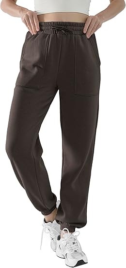 Baggy Sweatpants for Women High Waisted Soft Fleece Lining Sweatpants with Pockets Y2K Joggers Lounge Campus Outfits