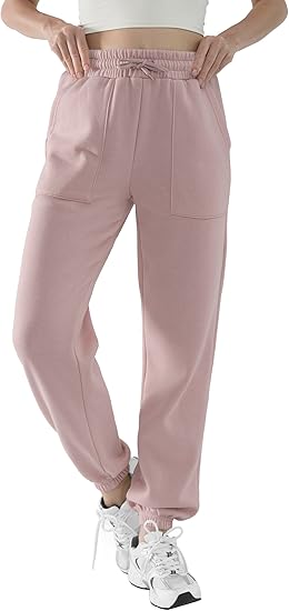 Baggy Sweatpants for Women High Waisted Soft Fleece Lining Sweatpants with Pockets Y2K Joggers Lounge Campus Outfits