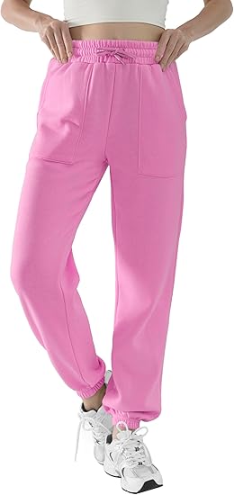 Baggy Sweatpants for Women High Waisted Soft Fleece Lining Sweatpants with Pockets Y2K Joggers Lounge Campus Outfits