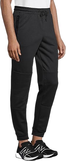 Men's Sweatpants with Zipper Pockets Tapered Fleece Joggers for Men Athletic Track Pants for Workout Jogging Running