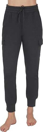 Women's Lightweight Joggers with Pockets, Soft Athletic Cargo Sweatpants, Tapered Track Pants for Lounge & Running