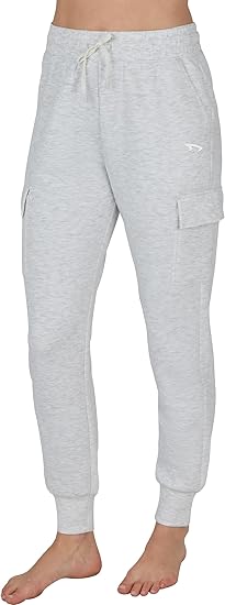 Women's Lightweight Joggers with Pockets, Soft Athletic Cargo Sweatpants, Tapered Track Pants for Lounge & Running