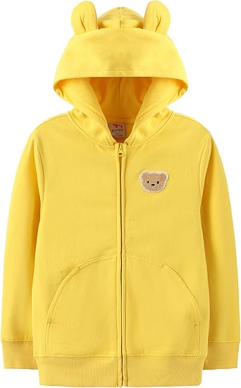 Youth Soft Hoodies Kids Full-Zip Hooded Sweatshirt Back to School Hoodies With Pockets for Boys And Girls (4-12 Years)