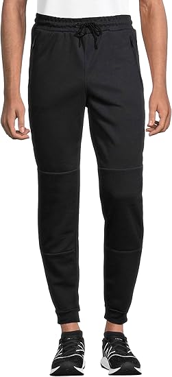 Men's Sweatpants with Zipper Pockets Tapered Fleece Joggers for Men Athletic Track Pants for Workout Jogging Running